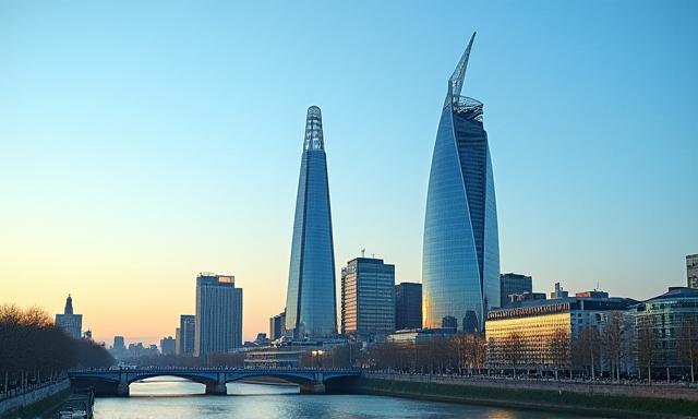 London skyline with modern architecture