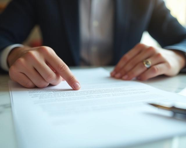 London legal professional reviewing complex contracts