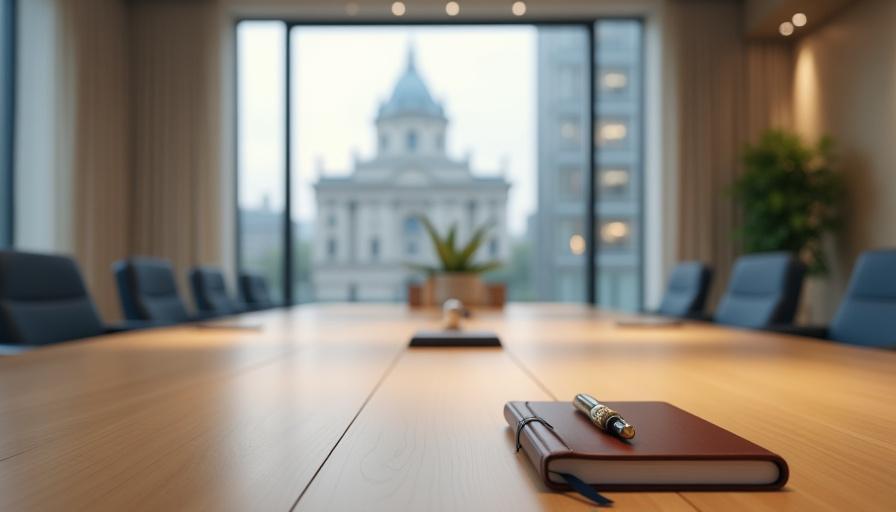 Professional legal office environment in London